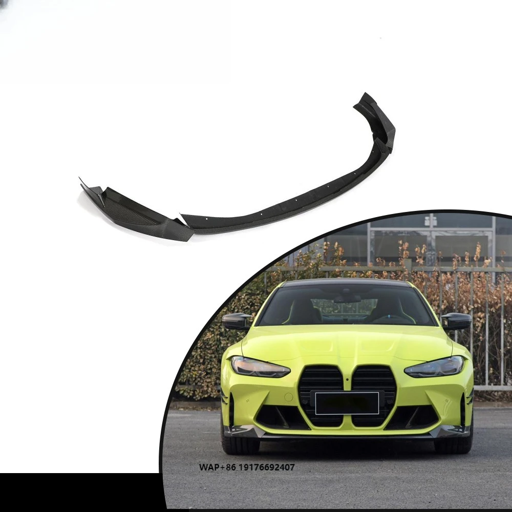 

Comfort Luxury forBMW G80 M3 G82 M4 Carbon Fiber Front Bumper Lip Splitters Universal Car Spoiler 2021 2022
