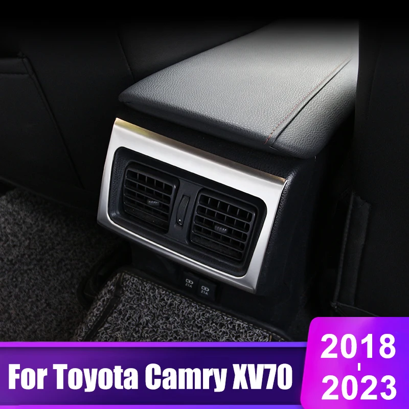 Für Toyota Camry XV70 2018 2019 2020 2021 2022 2023 Camry 70 Hybrid Auto Hinten Klimaanlage Vent Outlet Abdeckung trim Zubehör
