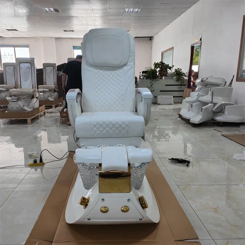 

Hot SalesHot SalesModern Salon Furniture Custom Color White Gold Manicure Pedicure Foot Spa Chair