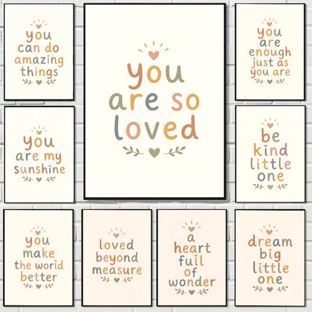 Frameless Canvas Featuring The Phrase 