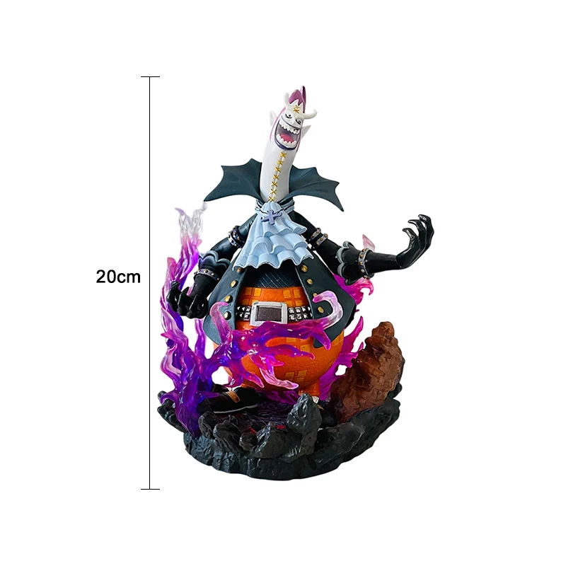 One Piece Anime Figure GK Devil Gekko Moria With Light Statue Decoration Model Desktop Collection Ornament Birthday Toy Gift