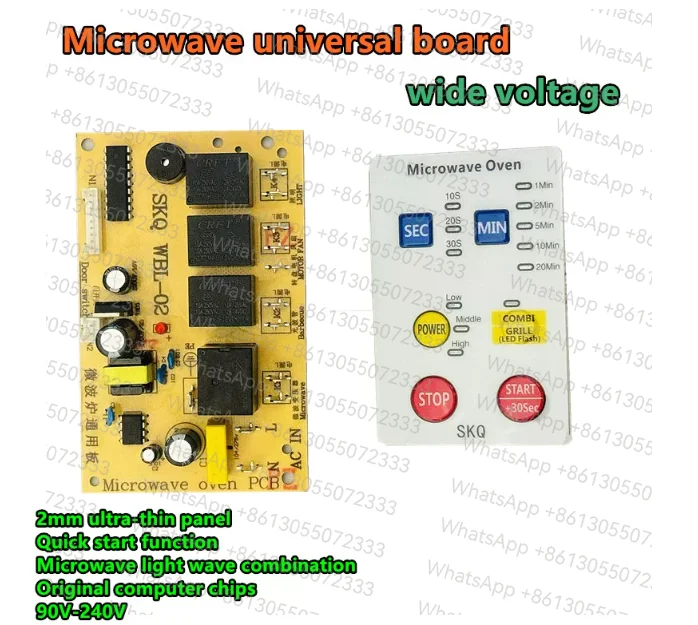 3X Universal Microwave Power Supply Control Board Repair Computer Microwave Oven Computer Board Membrane Keypad