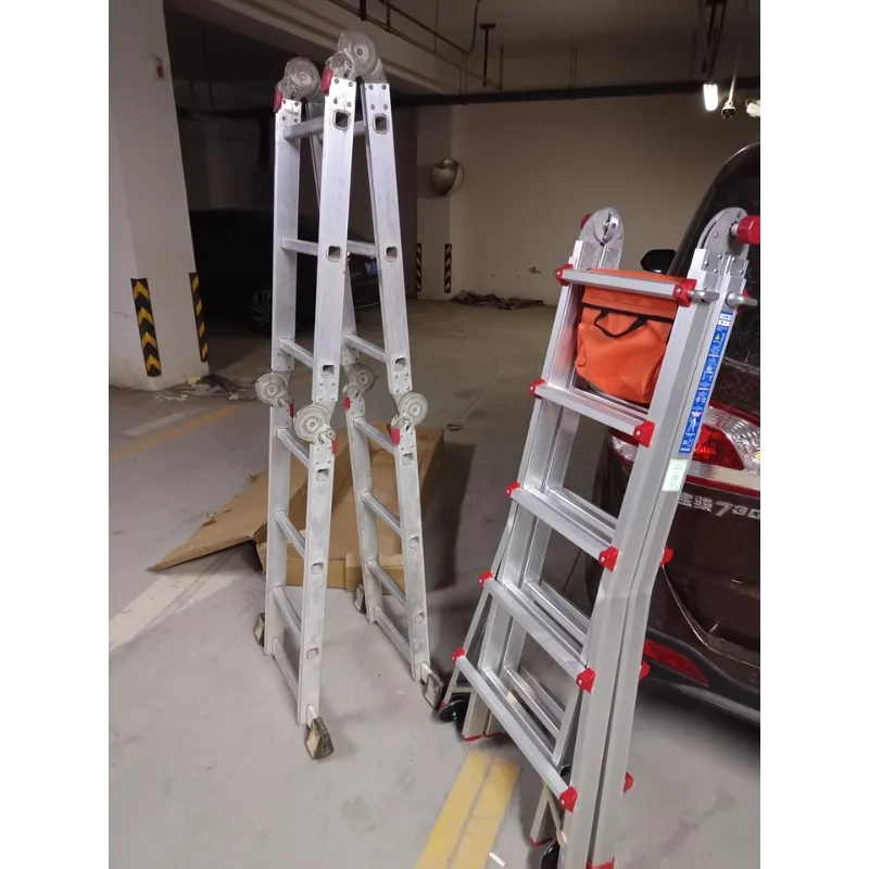 Алюминиевый удлинитель лестницы, складной, многоцелевой, легкий, портативный, для домашнего обслуживания, промышленных ремонтных работ