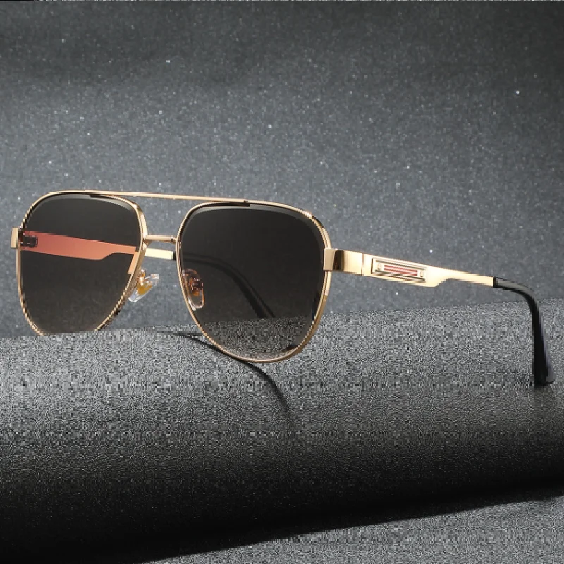 

Aluminum magnesium frames Luxury Sunglasses Men's Metal Fashion Business glasses Driving casual shade