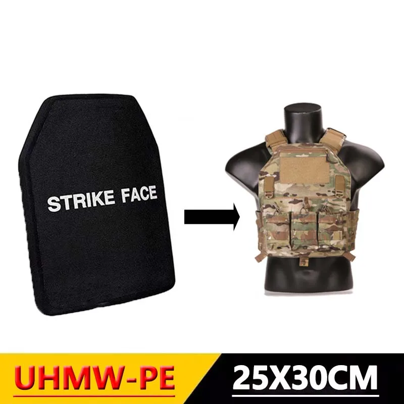 Level 3/3A Pure PE Protective Board 25X30CM Defense Board Tactical Plug-in Board Backpack Deck Defense Shield Self-Defense