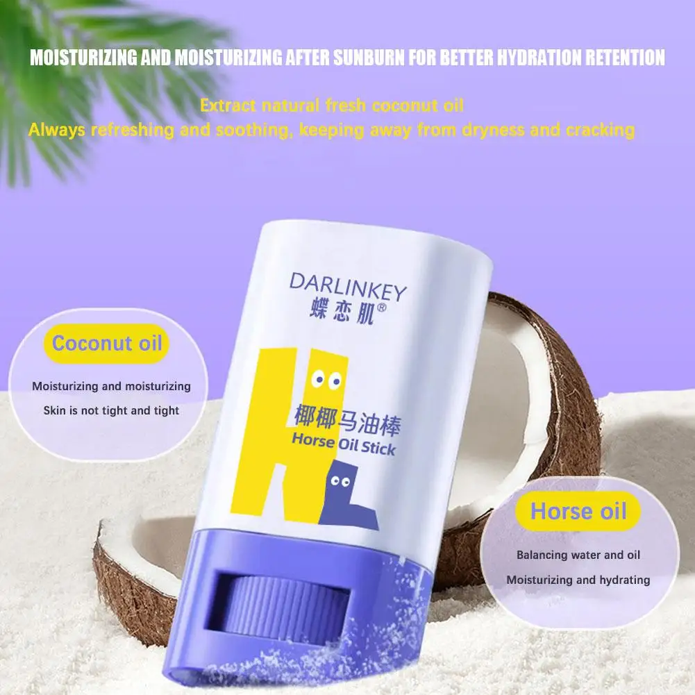 Bâton d'huile de cheval anti-gerçures, huile d'ampli hydratante pour le corps sec et peut nourrir la peau, crème à utiliser, soin apaisant, tout L4b1