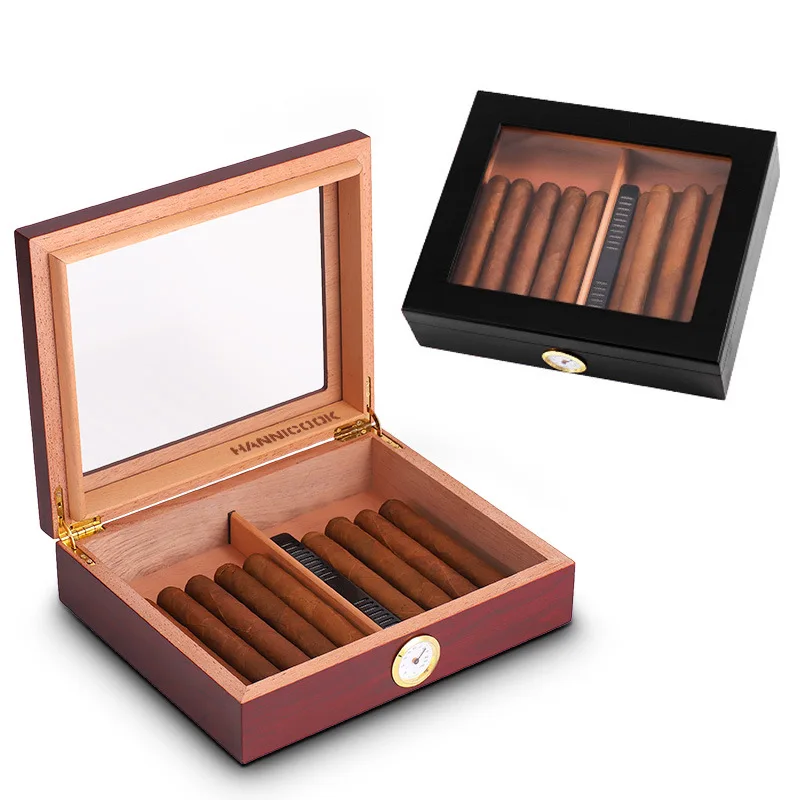 

Wooden Cigar Humidor Portable Cigar Humidor with Constant Humidity Cigar Accessories