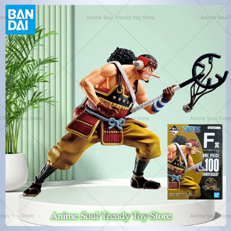 En Stock Bandai Original Banpresto One Piece Usopp F Prize figuras de acción estatuas de Anime modelo muñecas juguetes para niños regalos de Festival como