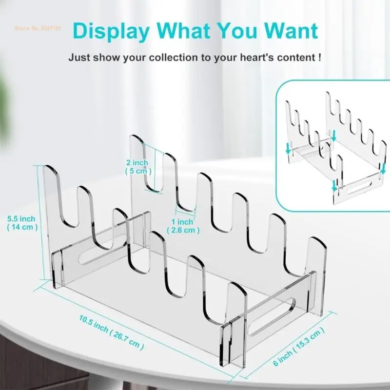 Detachable Structure Acrylic Plate Display Rack for Parties and Gatherings Dropship