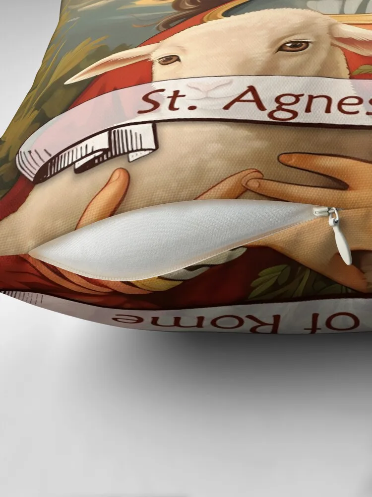 Saint Agnes of Rome Throw Pillow Bed pillowcases Cushions For Sofa Throw Pillow Cushions Home Decor pillow