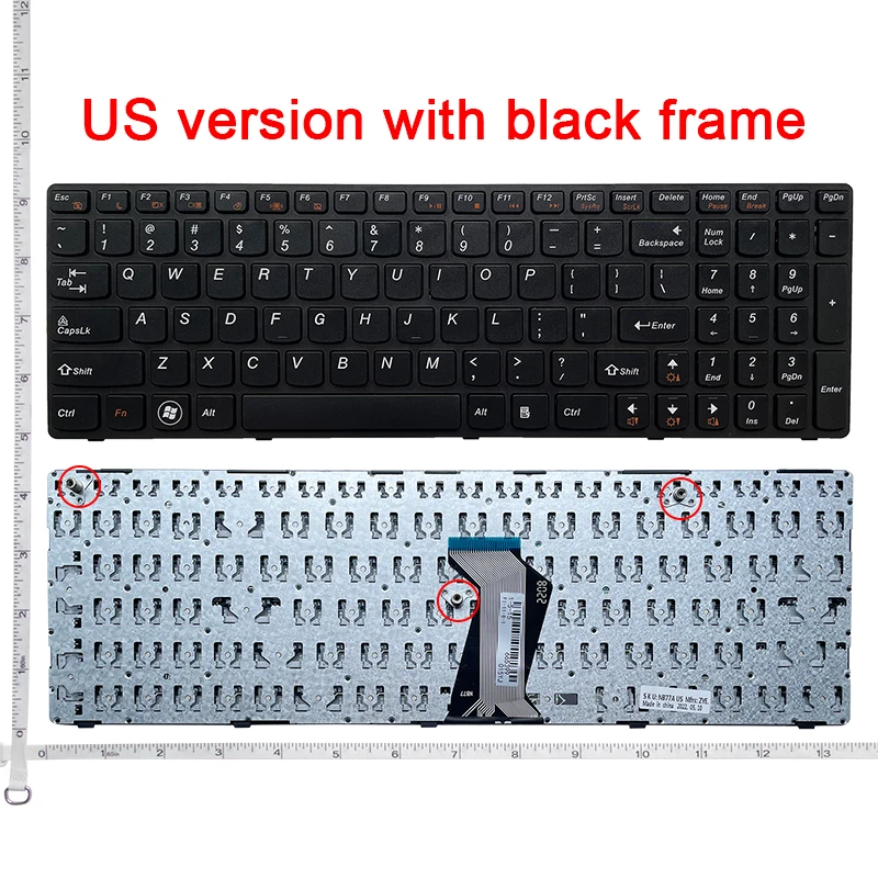 US czarna nowa angielska klawiatura do laptopa Lenovo G570 Z560 Z560A Z560G Z565 G575 G770 G575GX G780