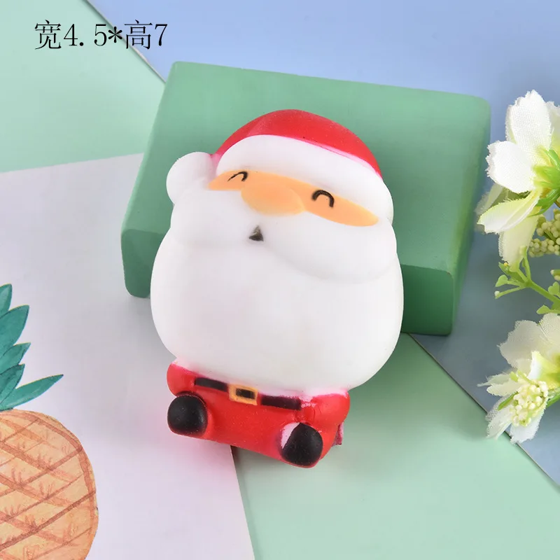 Mochi Christmas Decompression Toy Mochi Snowman Toy Mini babbo natale Cute Kawaii Decompression Toy regalo di natale