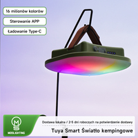 MOSLIGHTING | Rechargeable Camping Tent Light Mobile APP Connection Smart Fishing Flashlight Night Maintenance Lighting LED USB