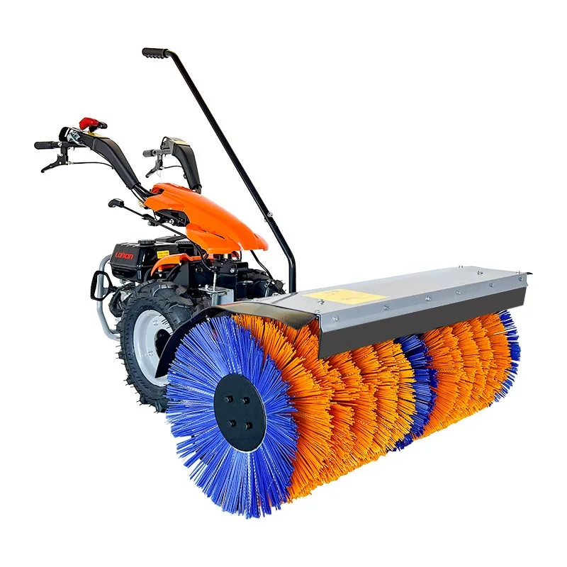 Hand-pushed small snow plow, outdoor snow plow in property community, and diesel multi-function