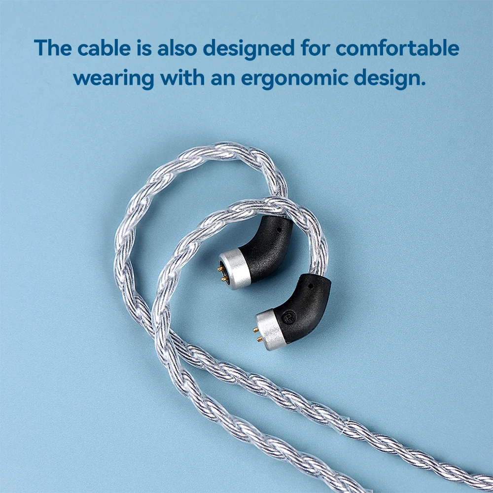 TRN Sea serpent 4 core สายทองแดงผสมเงินสายหูฟังโทรศัพท์อัพเกรด