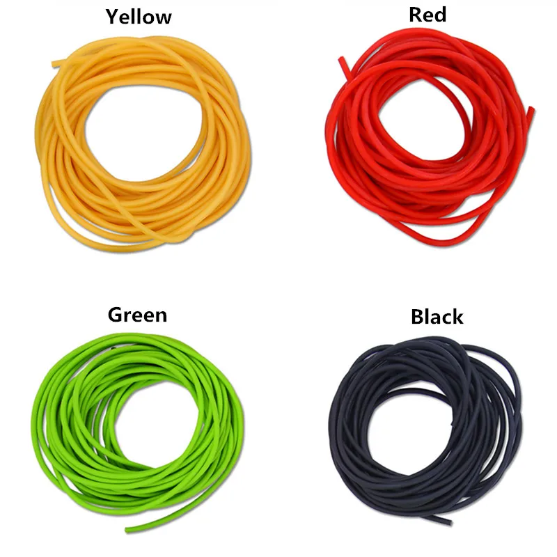 Natural Latex Rubber Tube Stretch Elastic Strapping Slingshot Replacement Band Catapults Sling Fishing Rope Line Tied Line