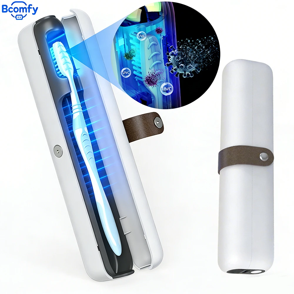 

UV Electric Toothbrush Sterilizer Rechargeable Wall Mounted for Bathroom Toothbrush Holder PortableToothbrush Dryer Holder