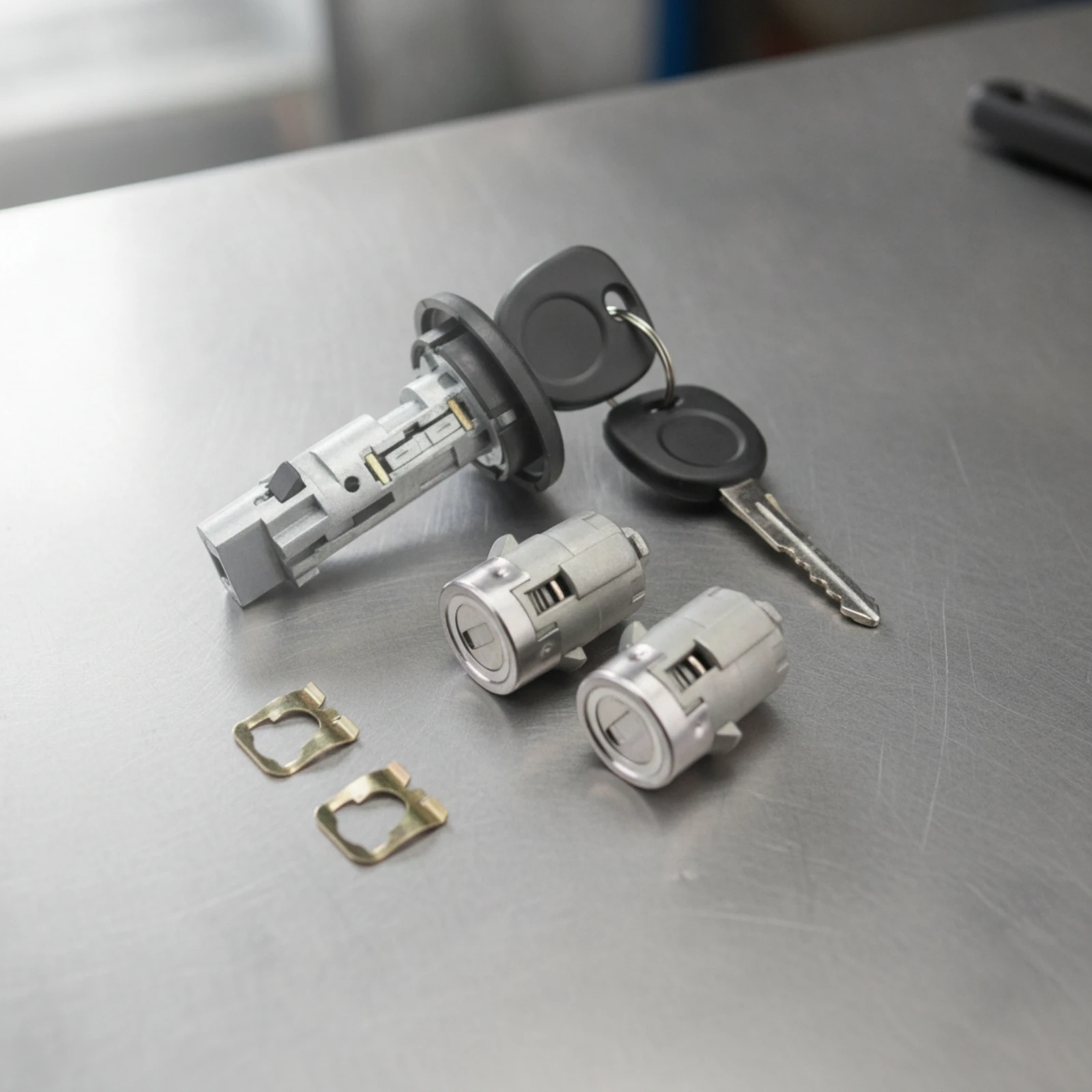 JH KD003M4 Lock Cylinder Assembly Long-Lasting Ignition and Door-Lock Cylinder Assembly Dependable Reliable for Auto Mechanics