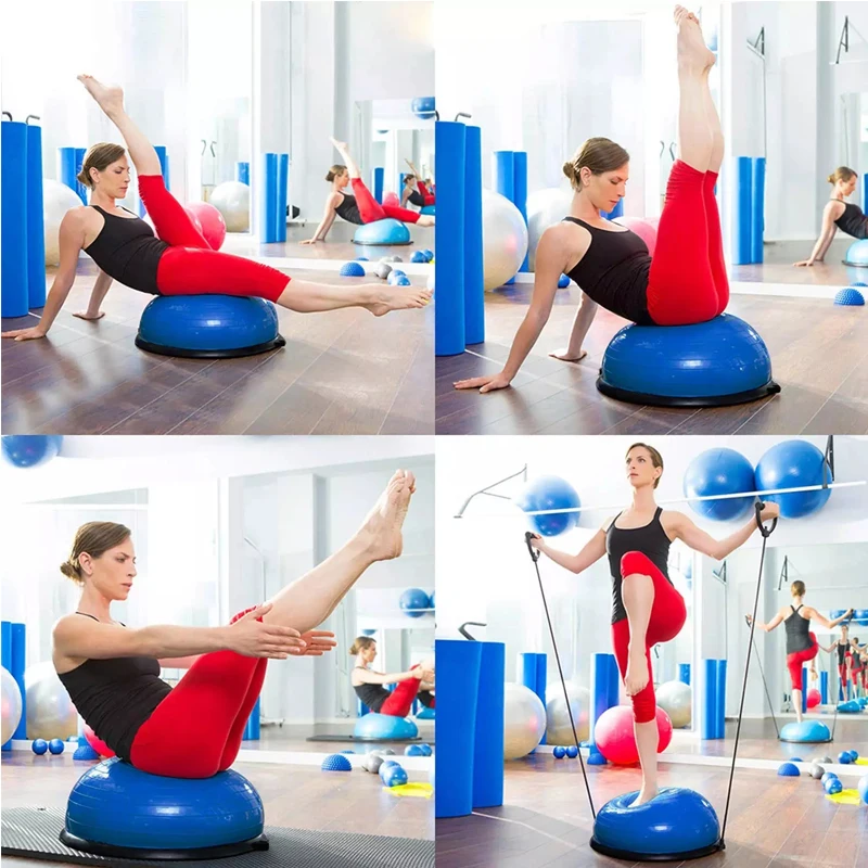 Hot Sale Stability Half Pilates Bosuing Ball PVC Exercise Balance Half Yoga Ball