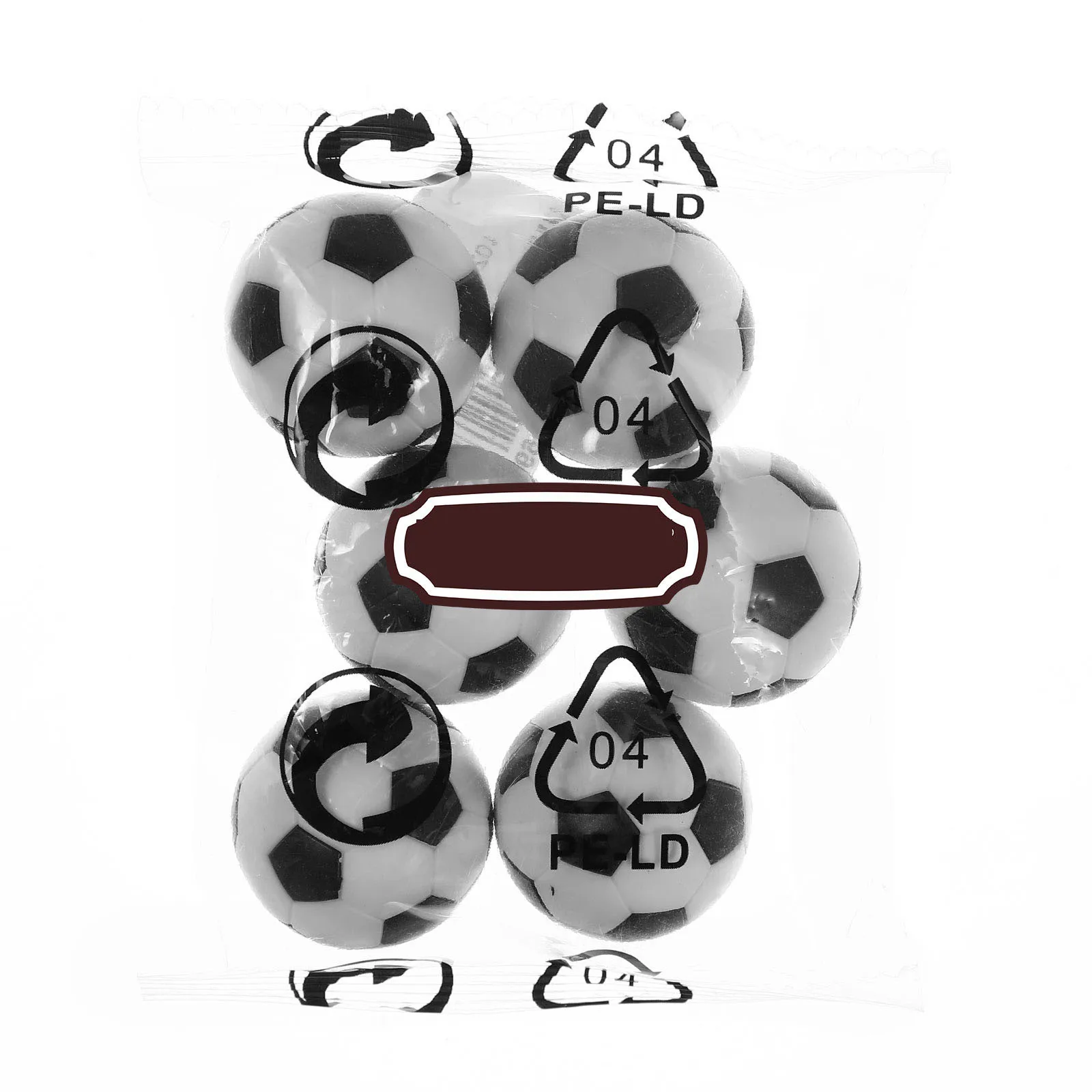 6 قطعة 32 مللي متر كرات كرة القدم الصغيرة أسود أبيض الجدول كرة القدم بدائل لطاولة ممارسة التدريب مجموعة فريق المعدات الرياضية