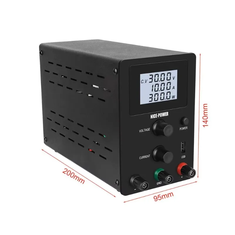 R-SPS3010D الدقة الرقمية قابل للتعديل تحويل مصدر الطاقة USB مقاعد البدلاء مختبر تيار مستمر امدادات الطاقة 30 فولت 10A