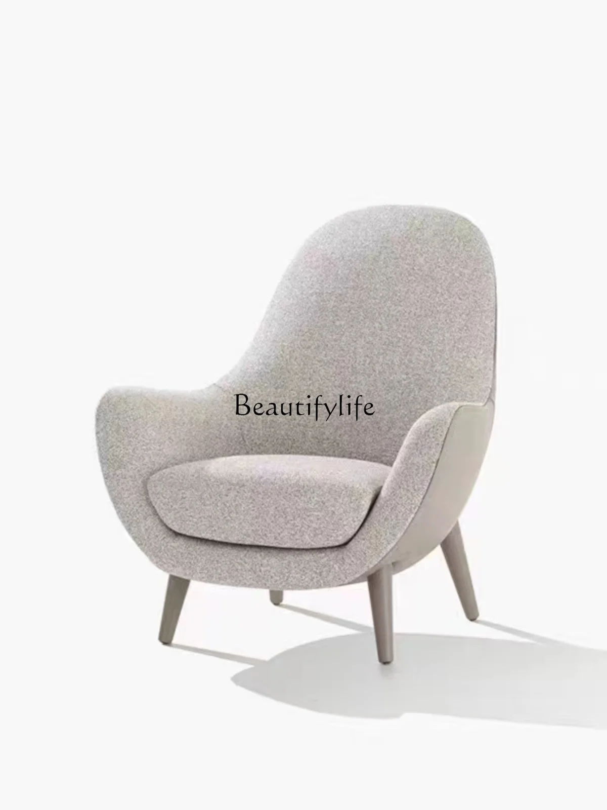 

American Fabric Wingback Chair Italian Minimalist Creative Living Room Leisure Single-Seat Sofa Chair