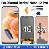 New Display For Xiaomi Redmi Note 12 Pro 4G‎ 5G LCD Display Touch Screen Digitizer For Redmi Note 12 pro 5G Screen Replacement
