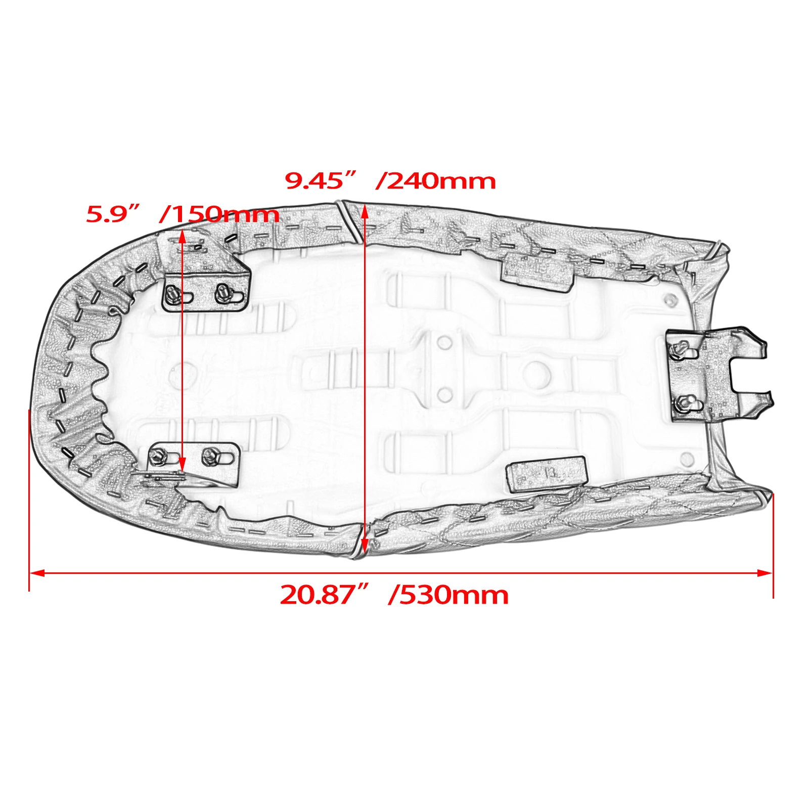 Motorcycle Universal Cafe Racer Seat Custom Vintage Saddle Flat Retro Seat For Honda CB125S CB200 CB350 CL350 CB400 For Yamaha