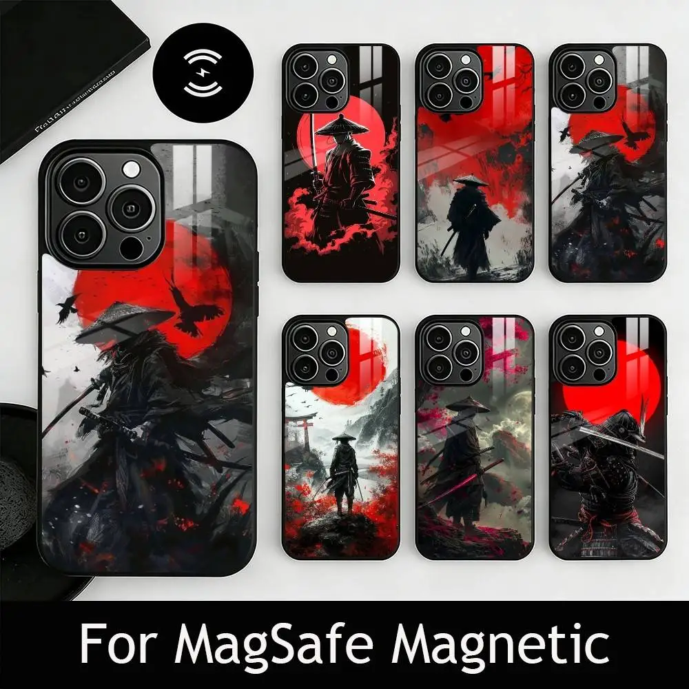 

J-Japanese Bushido S-Samurai Phone Case For iPhone17,16,15,14,13,12,11 Plus,Pro Magnetic with Magsafe Wireless Charging