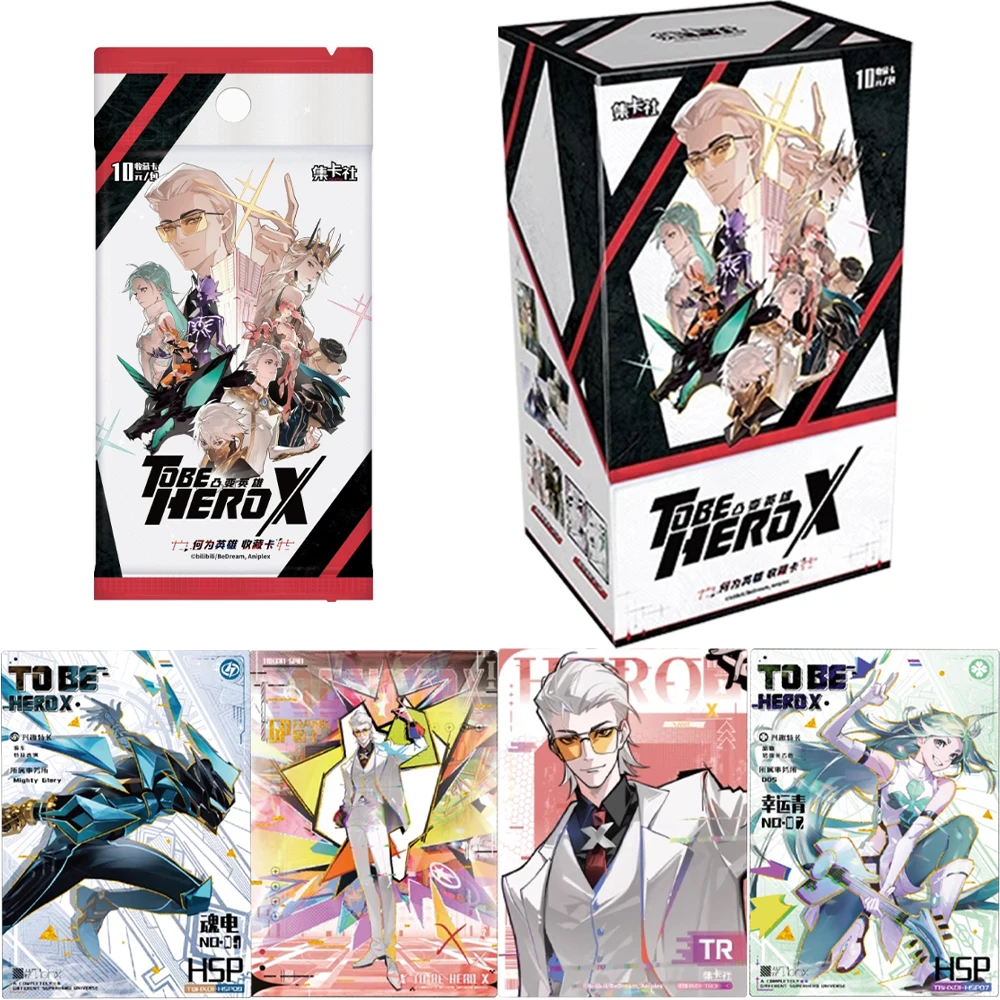 

Original To Be HERO X Card Rare Heroes Wei Chao Queen Liang Long Signed Cards Anime Collection Card Toys Gift