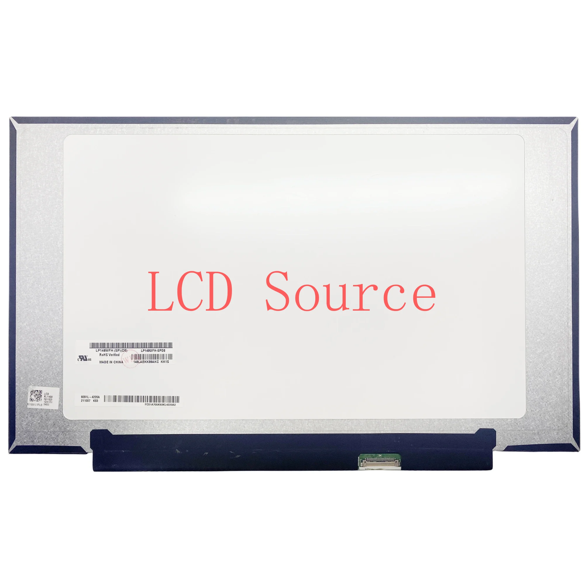 شاشة عرض بديلة للكمبيوتر المحمول شاشة LCD ، مصفوفة x x pips ، 30 دبابيس ، 140wfh ، SPD8 ، 14 بوصة