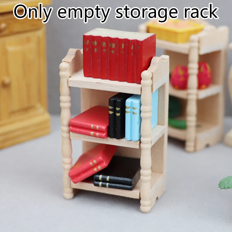 1:12 Dollhouse Miniature Storage Rack Display Stand Locker Cabinet Furniture Model Decor Toy Doll House Accessory Кукольный Дом