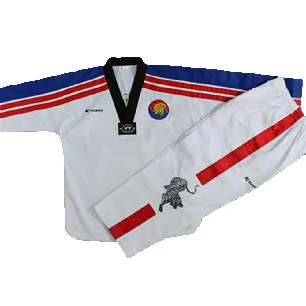 

Taekwondo Uniform Set - Dobok Unisex Karate Gi (110-190cm), Men's & Women's Dojang Training & Performance Gear