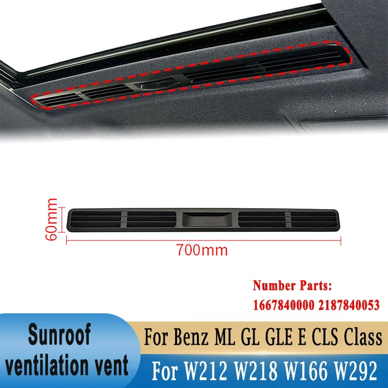 

Sunroof Ventilation Louver for Mercedes-Benz ML GL GLE E CLS Class W212 W166 W218 W292 E200 GL300 ML320 1667840000 2187840053