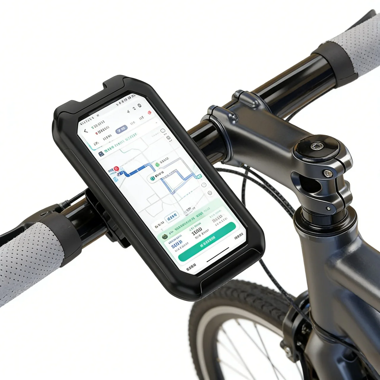 Waterproof Motorcycle Bicycle Phone Holder 360° Rotating Adjustable GPS Stand Outdoor Riding Navigation Holder