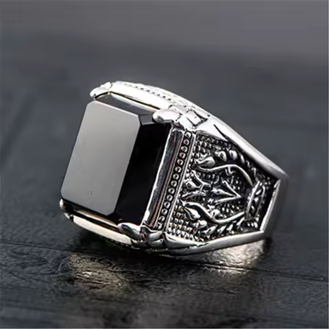 New 925 Sterling Silver Vintage Men Big Ring Classics for Man Women Wedding Simple Jewelry Engagement Gifts Fashion Party Ring