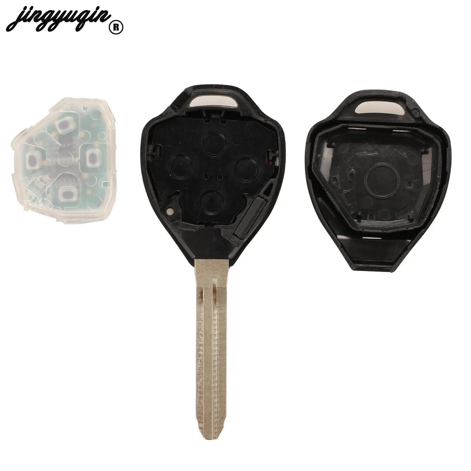 Jingyuqin-リモートコントロールカーキー、フォブ4ボタンtoy43ボール、フォブ、フォブ、トヨタカムリrav4オーブンヤリス、GQ4-29T、314mhz、id67 g
