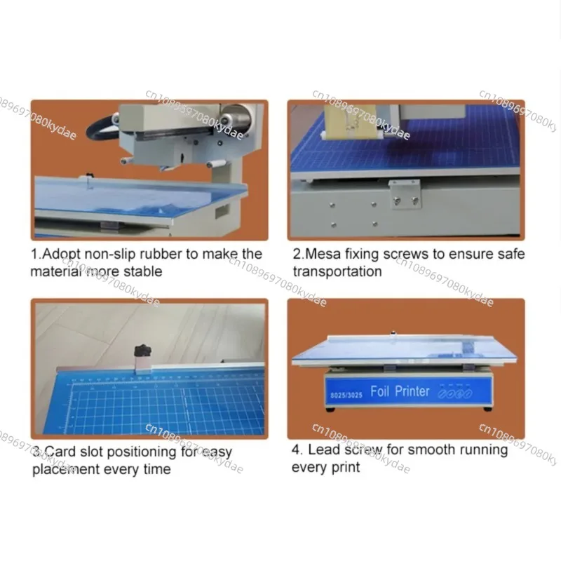 Flatbed Digital Aluminium Hot Gold Foil Stamping Printer Automatic Printing Machine for invitation letter book cover