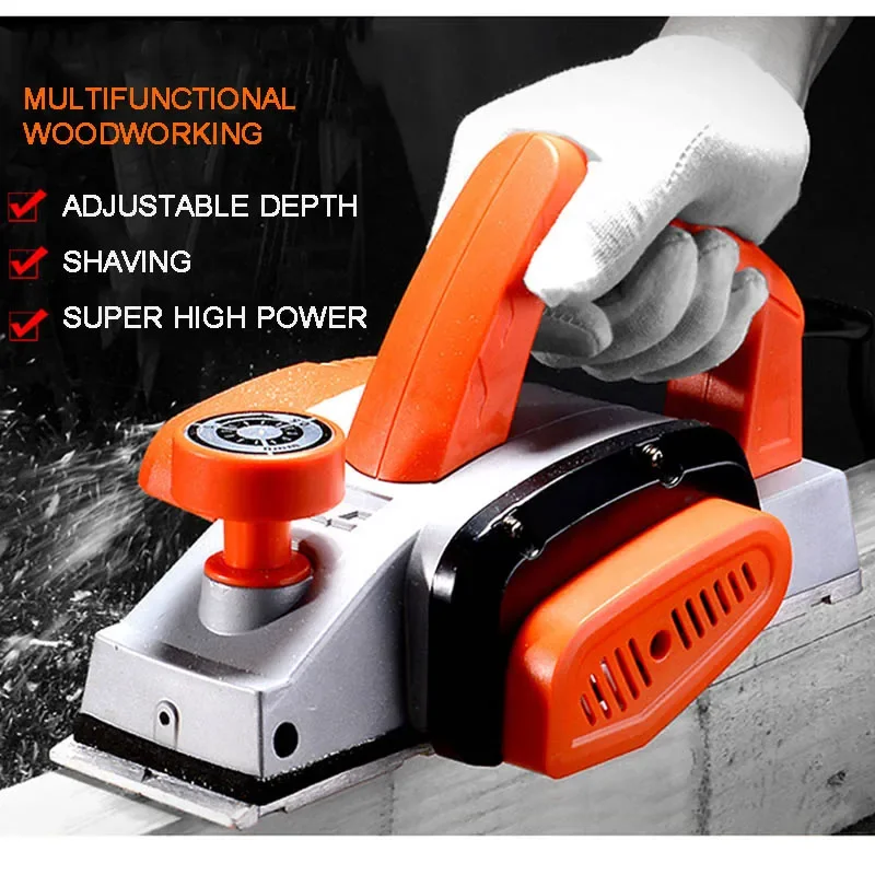 Portable Electric Planer Woodworking Planer Household Multifunctional Electric Planer  Woodworking Tools Power Tools