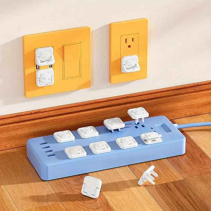 Couvercle de prise de sécurité pour enfants, 10 pièces, Anti-choc électrique, protecteur de prise en plastique, Protection de sécurité ﻿