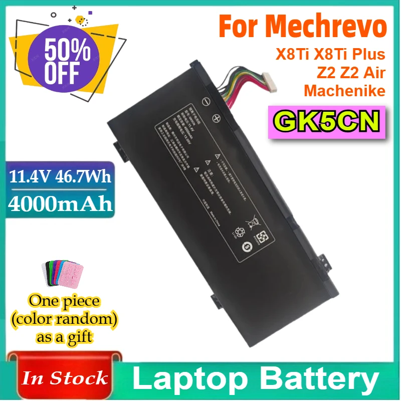 

GK5CN Laptop Battery for Mechrevo X8Ti X8Ti Plus Z2 Z2 Air Machenike F177-B T90 Plus Hasee Z7M-KP7Z Getac GK5CN5Z TONGFANG