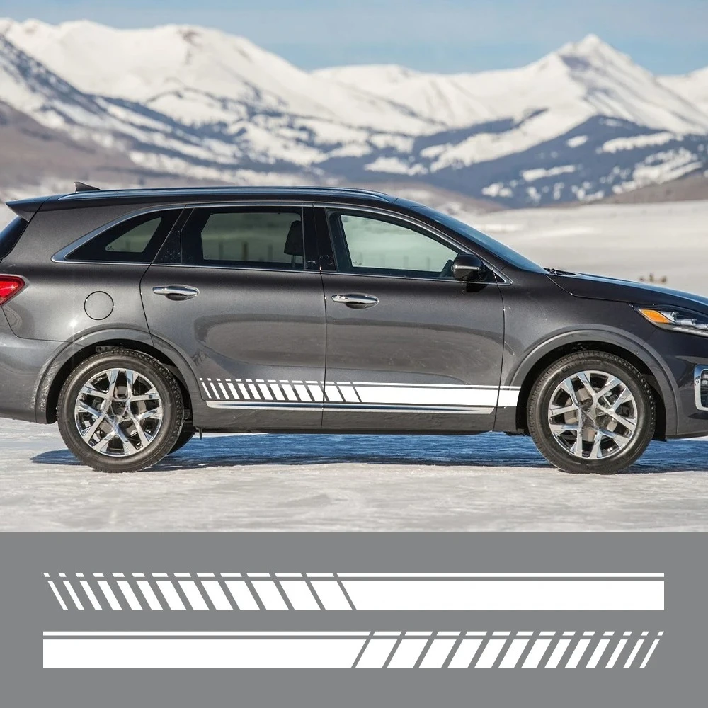 Car Door Long Strips Stickers for Kia Sorento 1 2 4 R UM XM BL MQ4 Sport Style Vinyl Film Decoration Auto Tuning Accessories