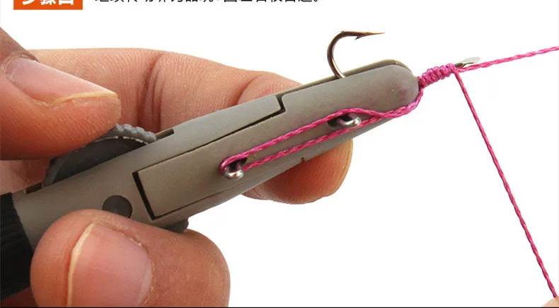 Manuelle Angelhaken Tier 14 cm ABS Angelhaken Tippet Knotter Befestigen Bindung Haken Linie Tyer Erweiterte Angeln Werkzeuge Tackle – Detail 7
