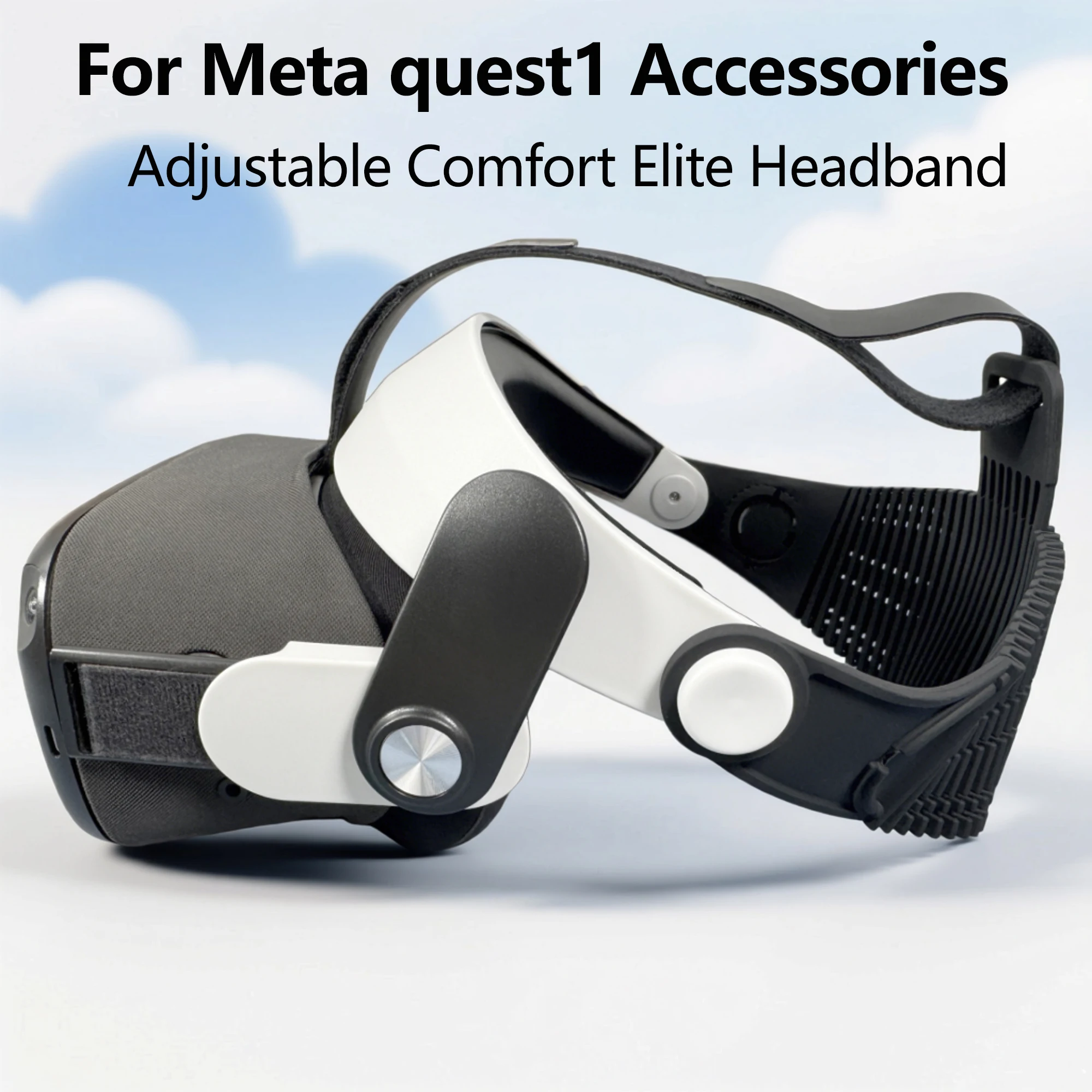 Adecuado para el accesorio de correa para la cabeza Meta Quest 1 Elite, ajustable para mayor comodidad y reducción de peso, no compatible con Quest 2/3/3S