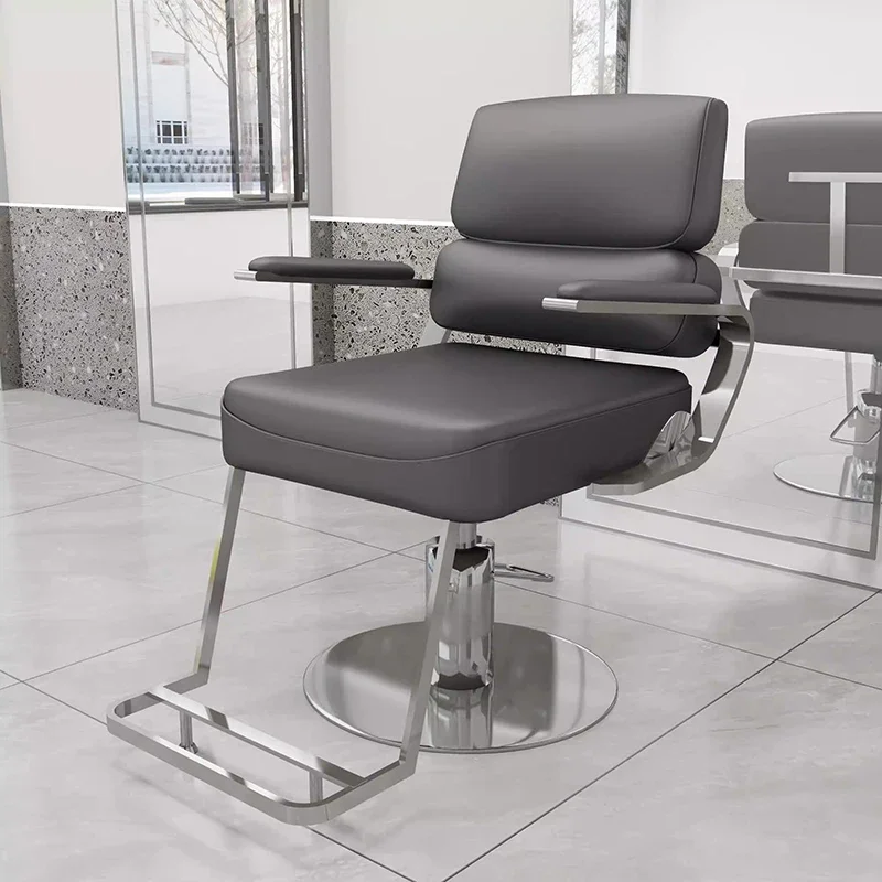 #Professional Hydraulic Barber Chair Modern Adjuluxury Height Stylish Beauty Hairdressing Shop Equipment Chaise Coiffeur