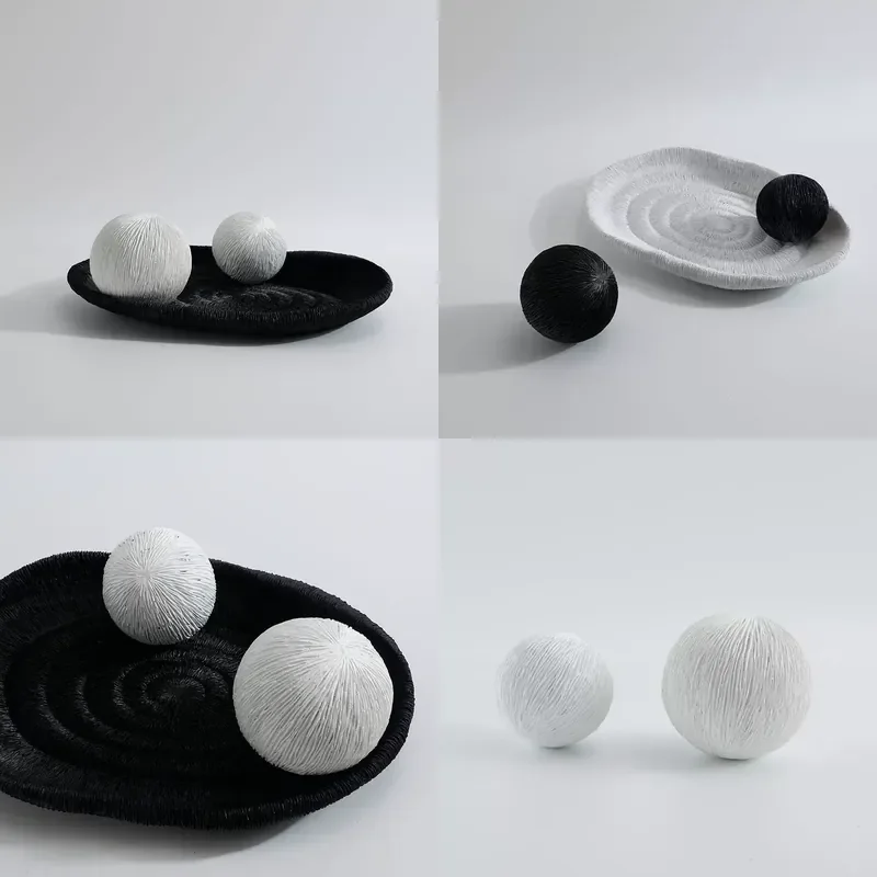 Modern Simple Light Luxury Resin Texture Tray for Model Room Living Room Coffee Table Storage Desktop Home Decoration