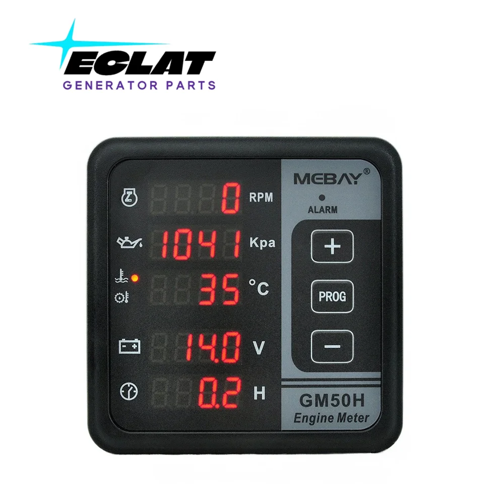 kit xeon Mebay GM50H MK3 engine multi-functional diesel generator monitor with water temperature oil pressure sensor