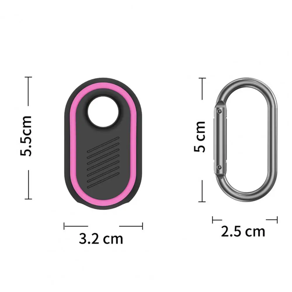 For SmartTag2 Locator Tracker Case Keychain Anti lost Cover Sleeve Silicone Protective Case For Smart Tag Tracker Holder