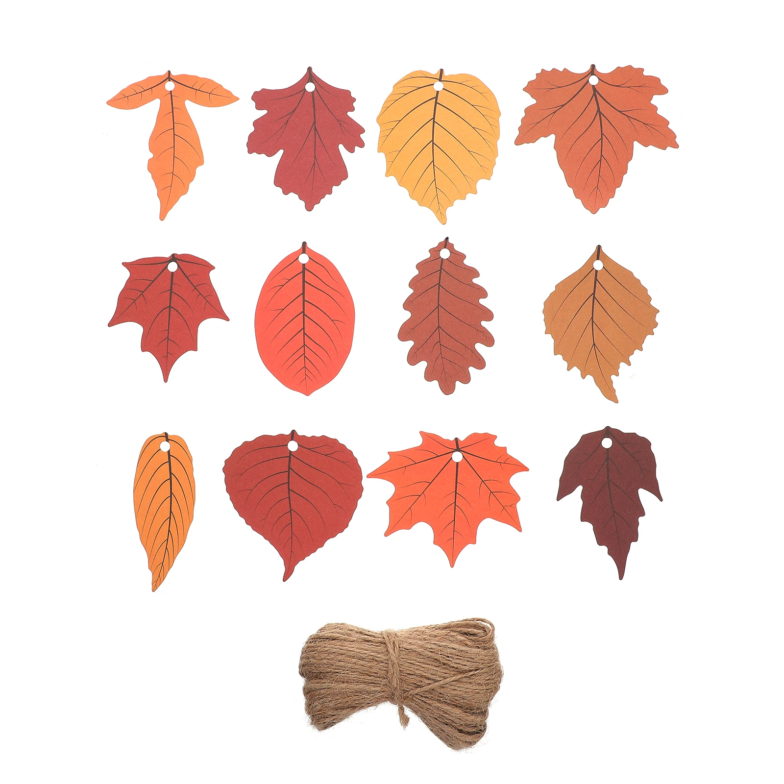120 Buah Tag Pembungkus Kado Dekorasi Bar Rumah Pernikahan DIY Dekorasi Pesta Thanksgiving Halloween Daun Maple Simulasi