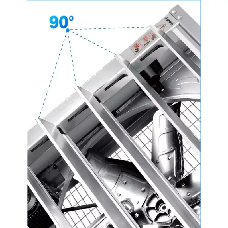 Canton Fair High Airflow Industrial Ventilation Poultry Greenhouse Chicken Exhaust Cooling Fan Cast Iron AC Wall Fan